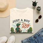 Just a Boy and His Dog T-Shirt — Boy & Dog Golfing 'Chasing Birdies' Vintage Tee