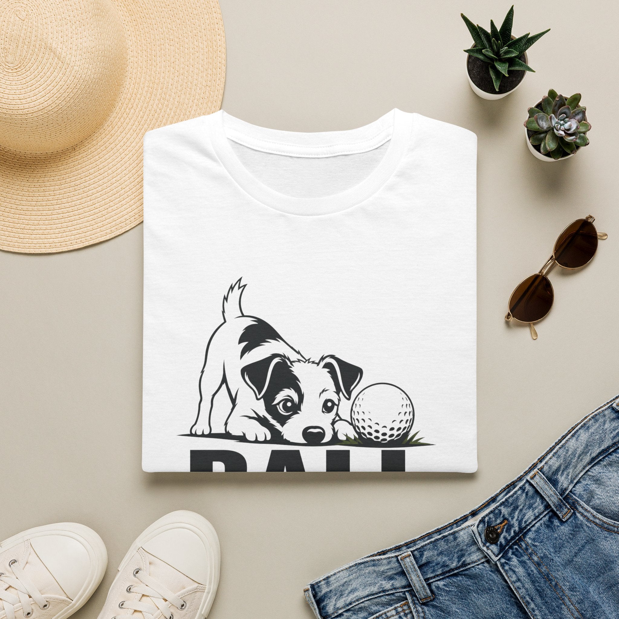 Dog Lover T‑Shirt — "Ball Obsessed" Puppy Graphic Tee