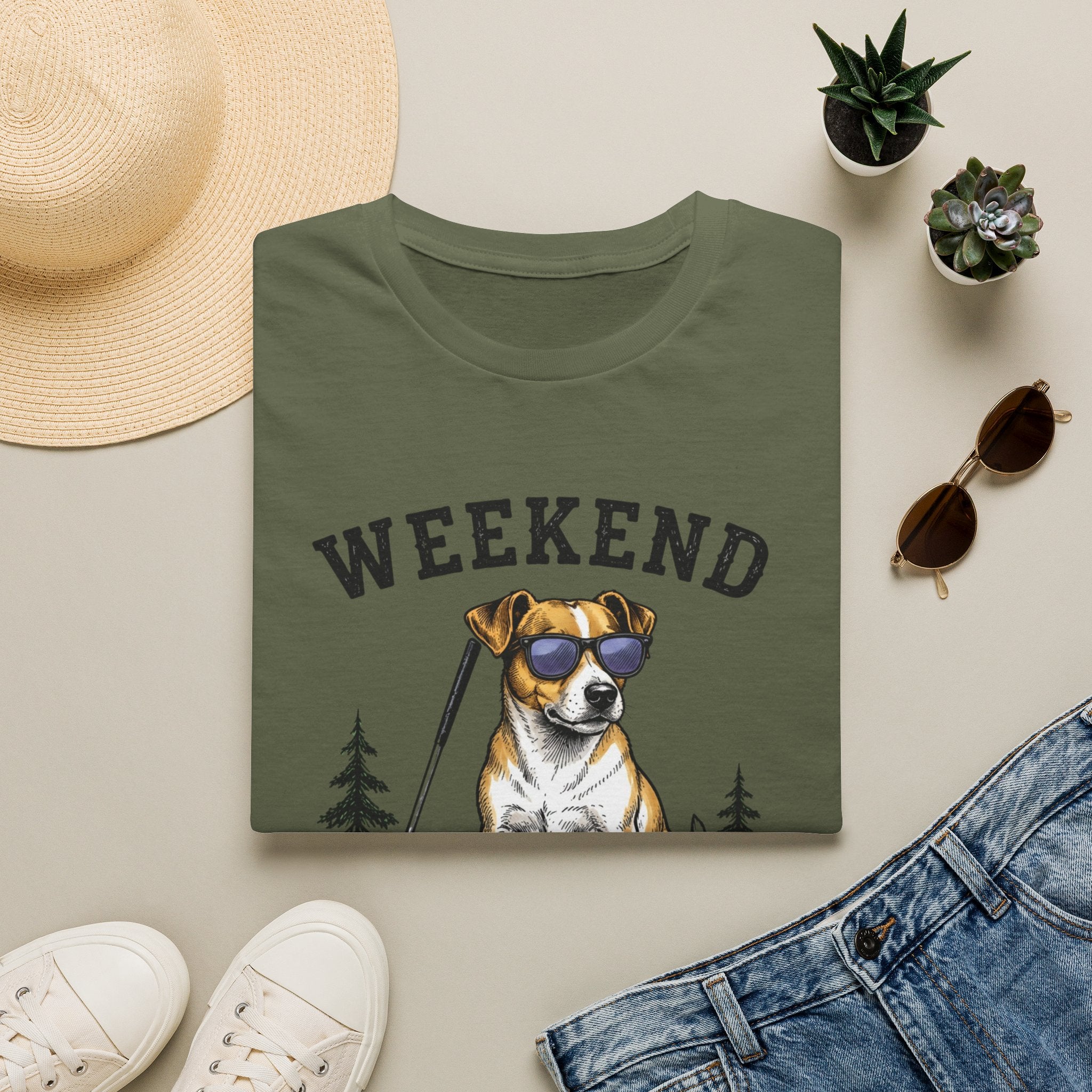Weekend Hookers Club T-Shirt — Funny Dog Fishing Tee