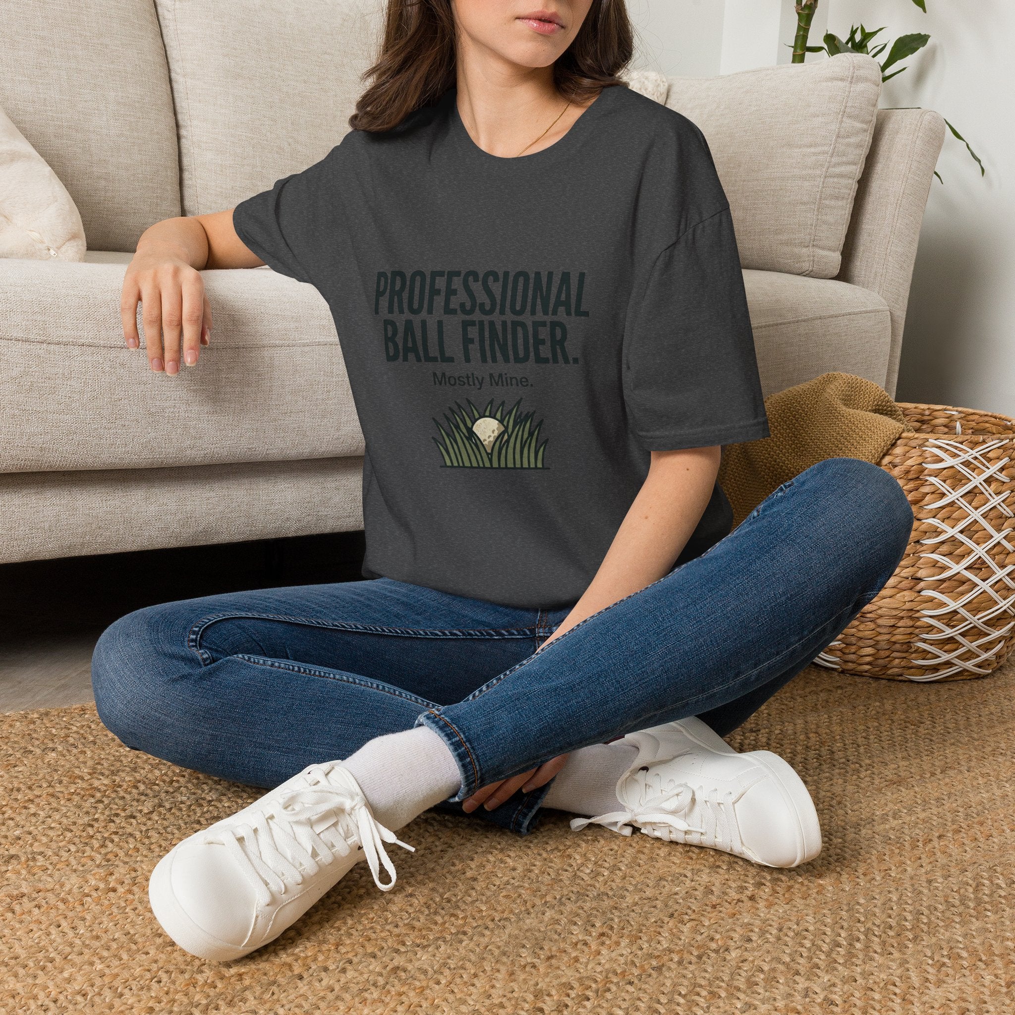 T-Shirt — Professional Ball Finder (Mostly Mine) Golf Humor Tee