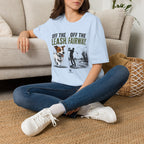 Golf T‑Shirt - "Off the Leash. Off the Fairway." Funny Golfing Dog Shirt