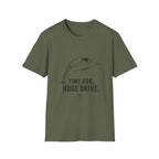 Dog T-Shirt — "Tiny Dog. Huge Drive." Cute Agility Puppy Graphic Tee