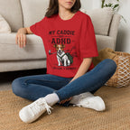 My Caddie Has ADHD T-Shirt — Funny Golf Dog Tee ("Oh Look, A Squirrel")