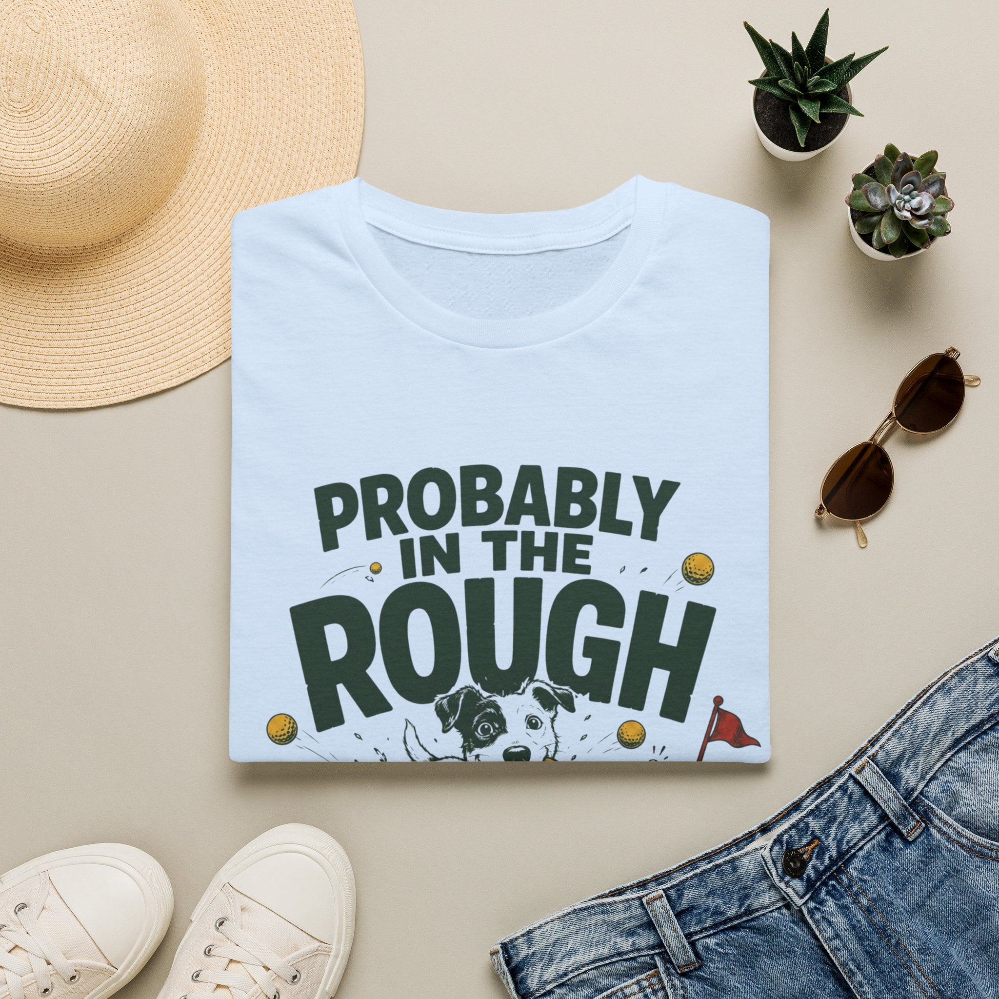 Probably in the Rough Golf T-Shirt — Funny Dog Golfing Shirt for Golf Lovers