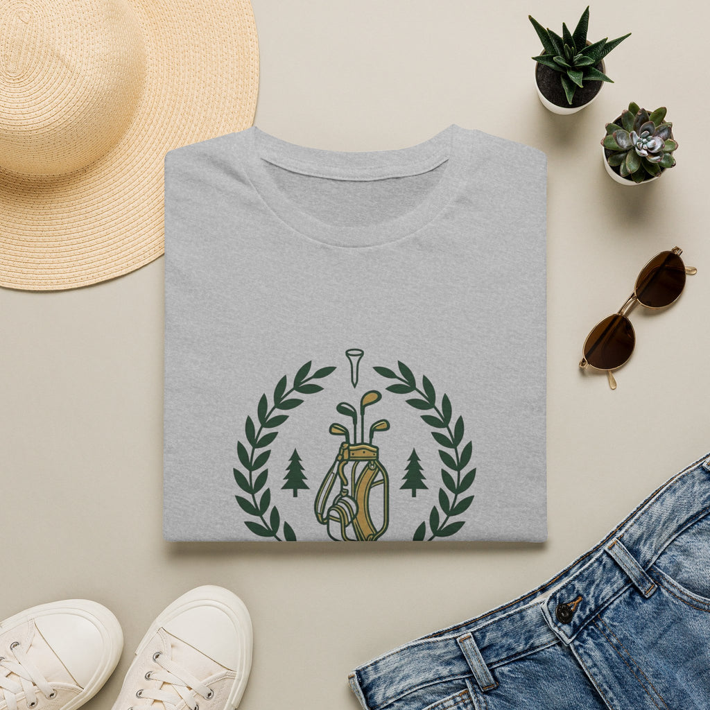 Golf T-Shirt — “The Greatest Sport Ever” Vintage Golf Bag Design