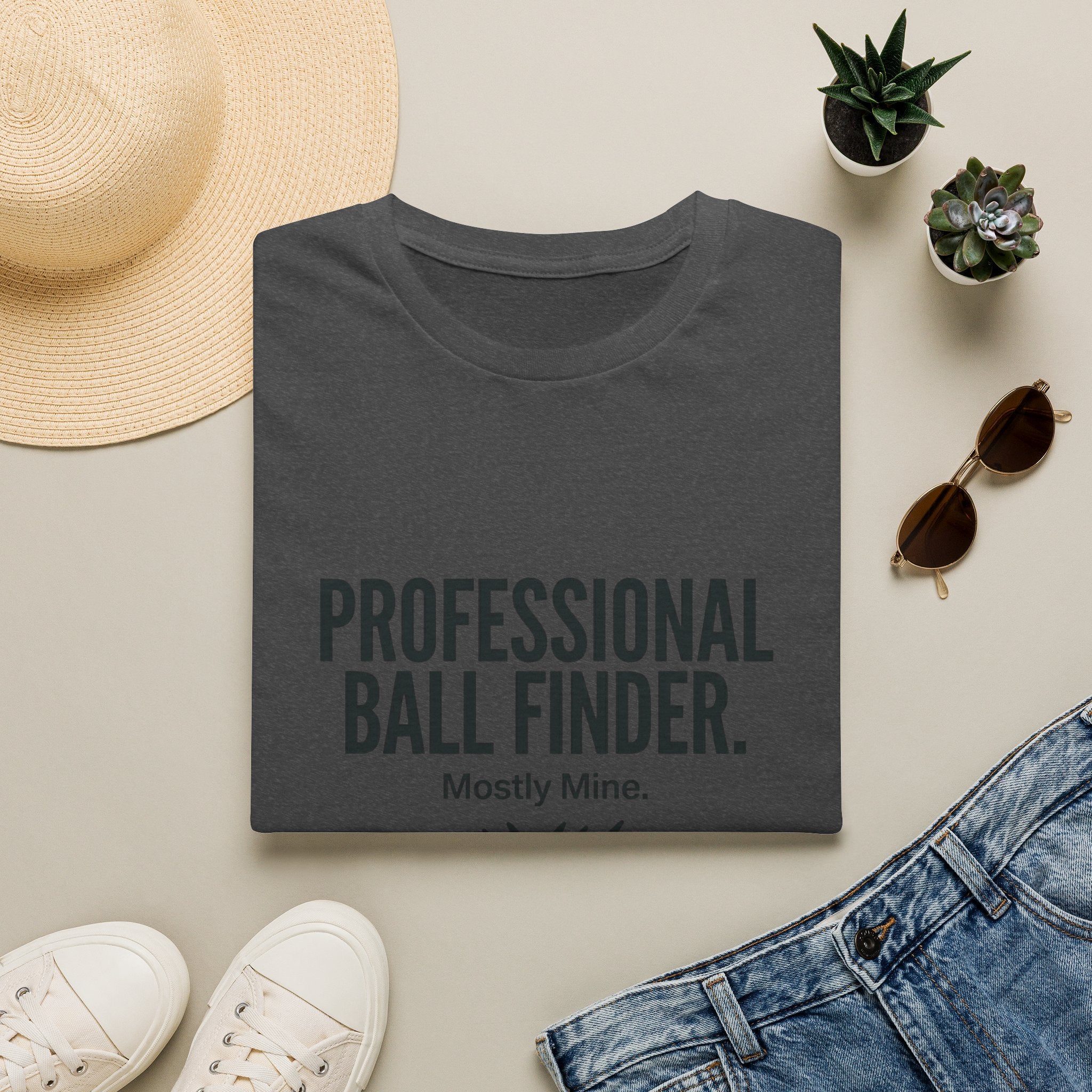 T-Shirt — Professional Ball Finder (Mostly Mine) Golf Humor Tee